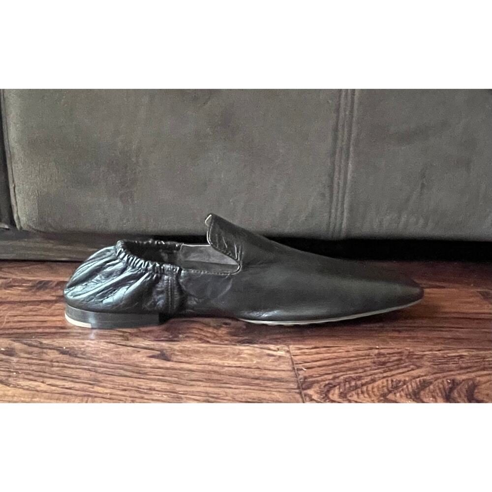 $1,095 NIB Bottega Veneta Square Toe Leather Slip-On Loafers Black Men's 9(42) - Picture 2 of 9